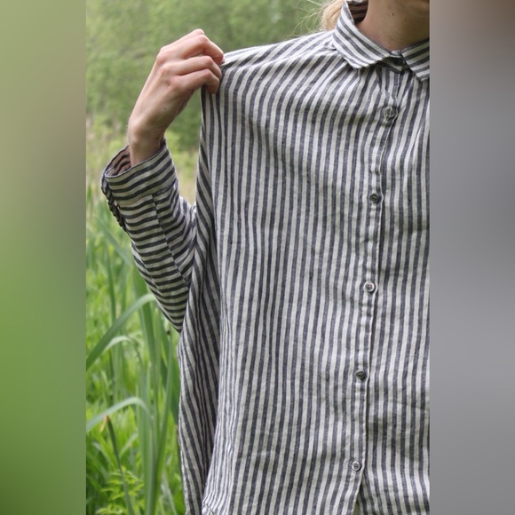 Ichi Antiquites Tops - Ichi Antiquités | Linen Button-Down Shirt